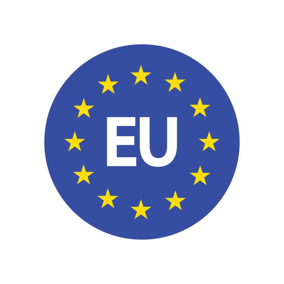 eu logo circle blue vector