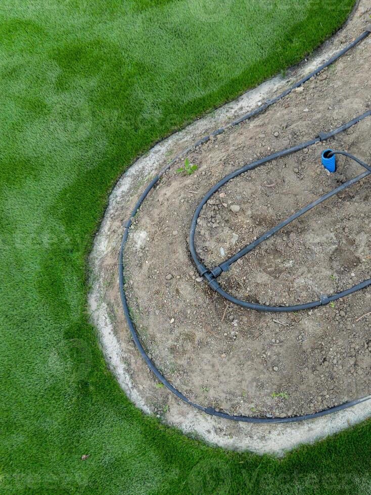Visible Garden Irrigation System Installation photo
