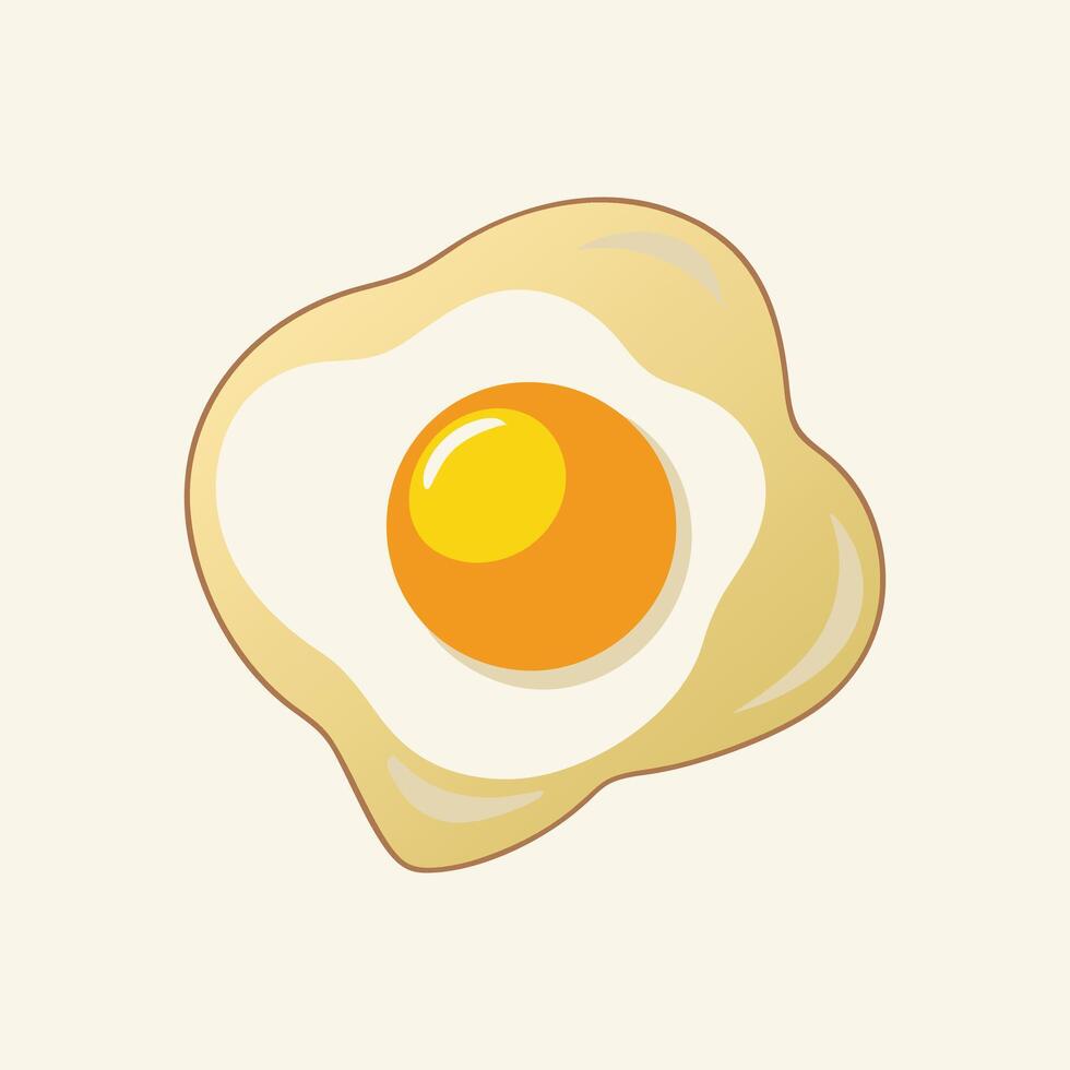fried egg Vectors Illustrations