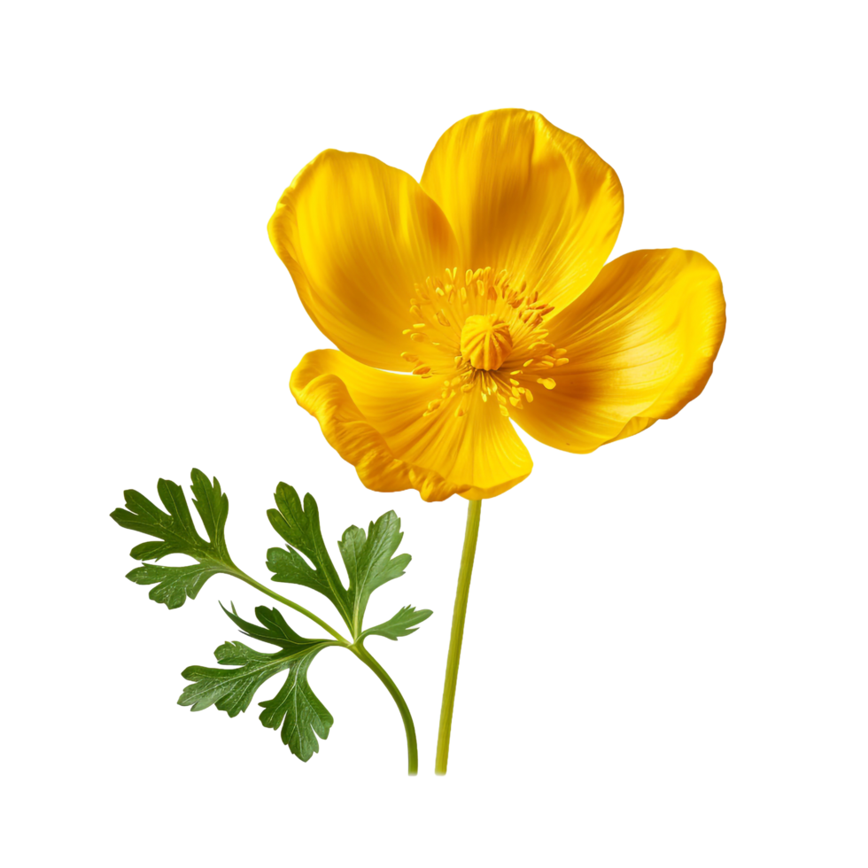 Buttercup isolated on transparent background png
