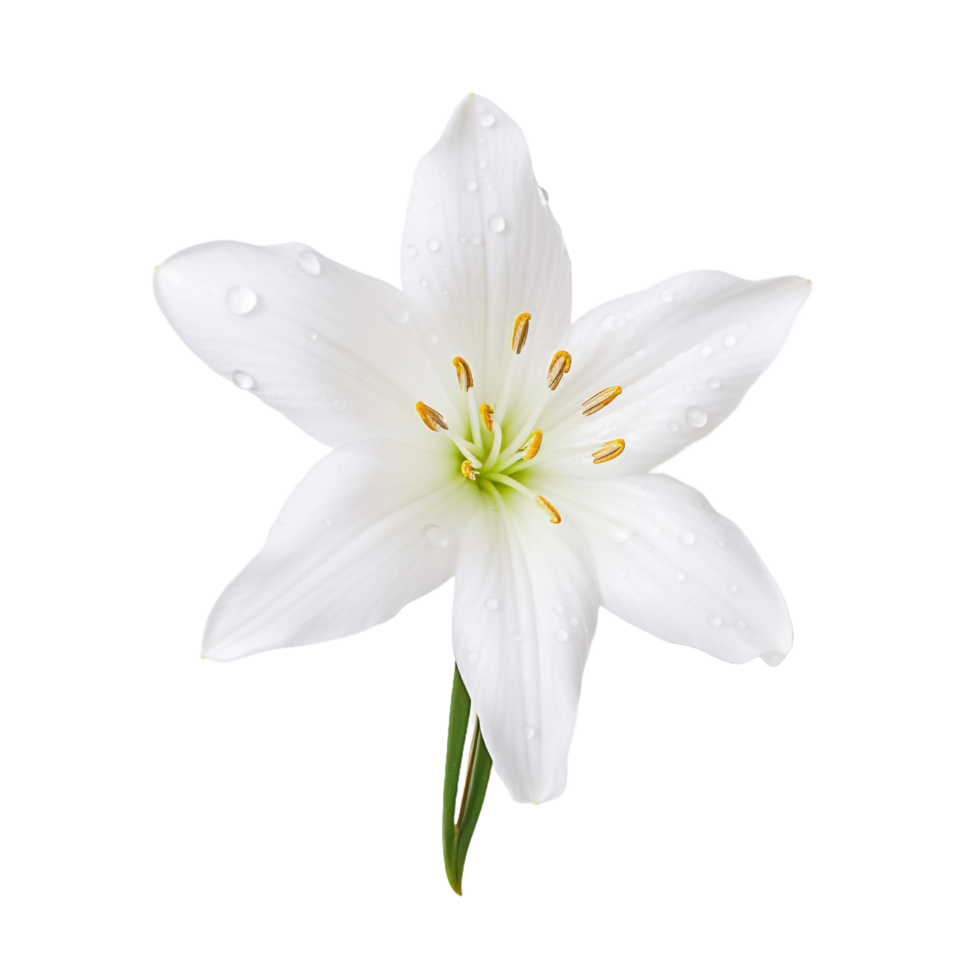 Rain Lily isolated on transparent background png