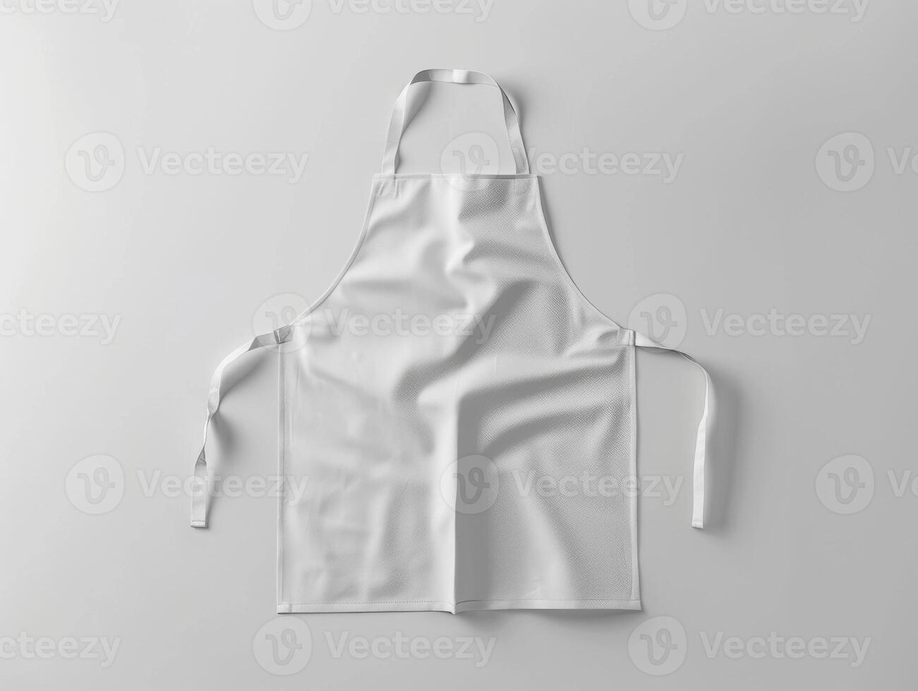 White Apron Mock-Up, Clean Design Template for Designers, AI Created photo