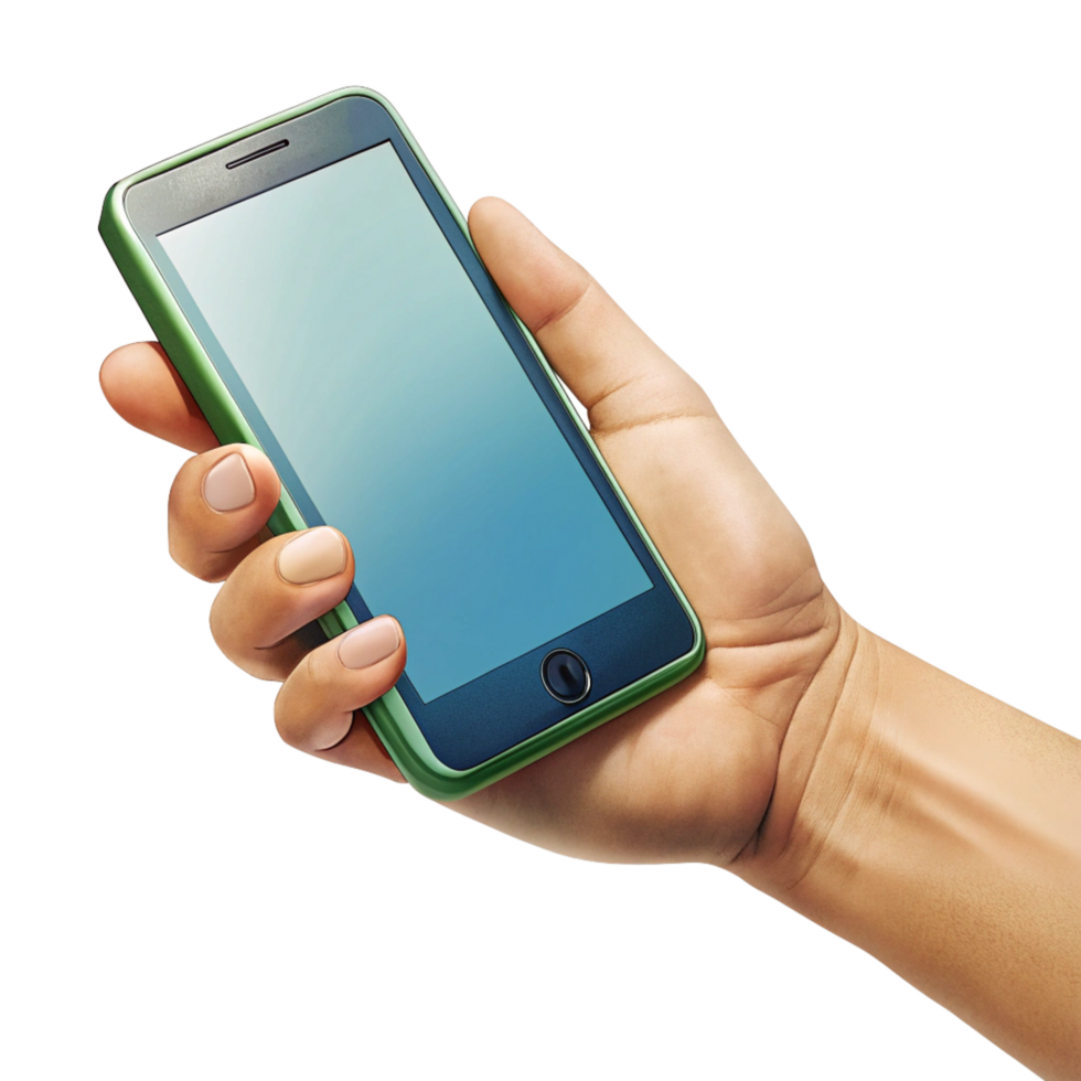 Technology at Hand Mobile Phone Illustration Design png