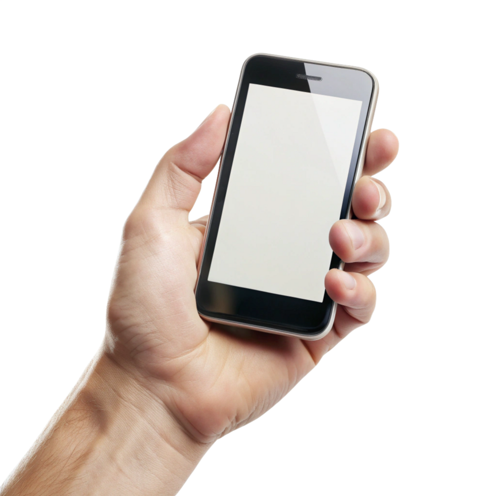Hand Holding Phone for Social Media Clip Art png