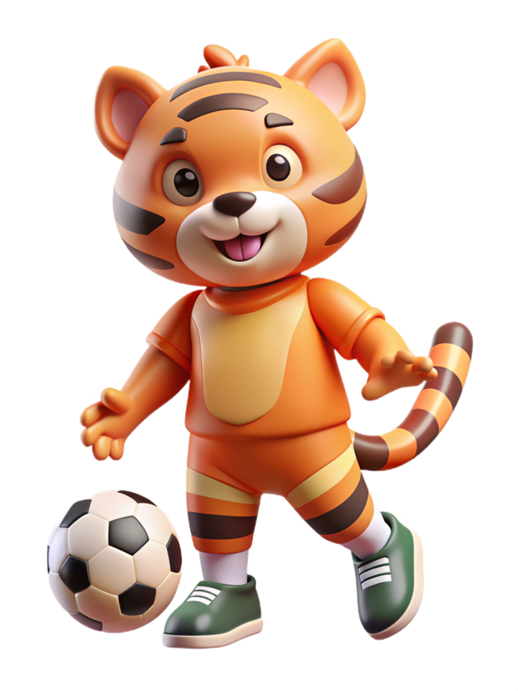 Tiger's Soccer Fun 3d Concept png