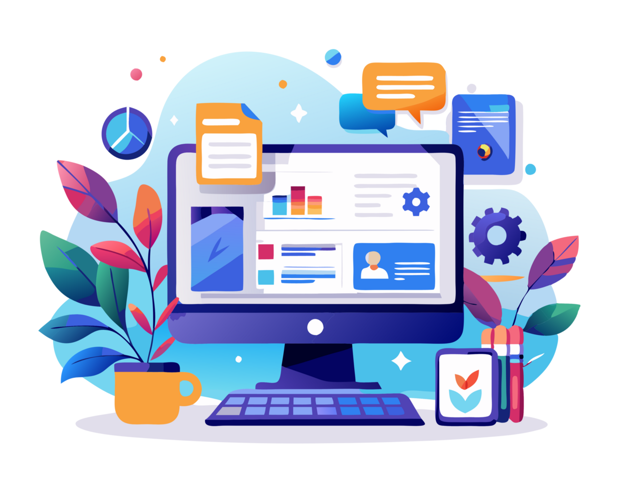 Interactive Technology Environment Illustration Clip Art png