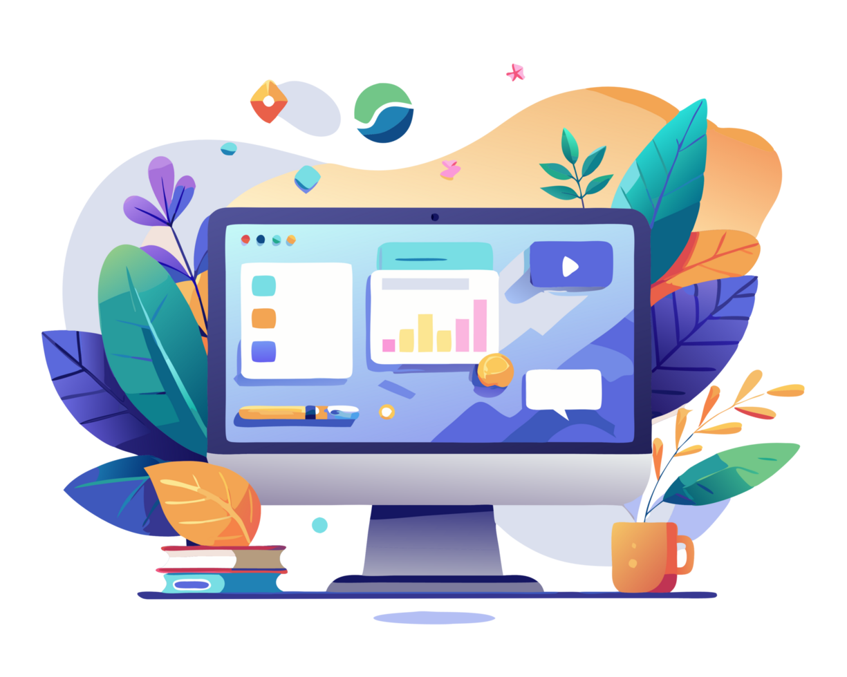 Creative Digital Tools Illustration Image png
