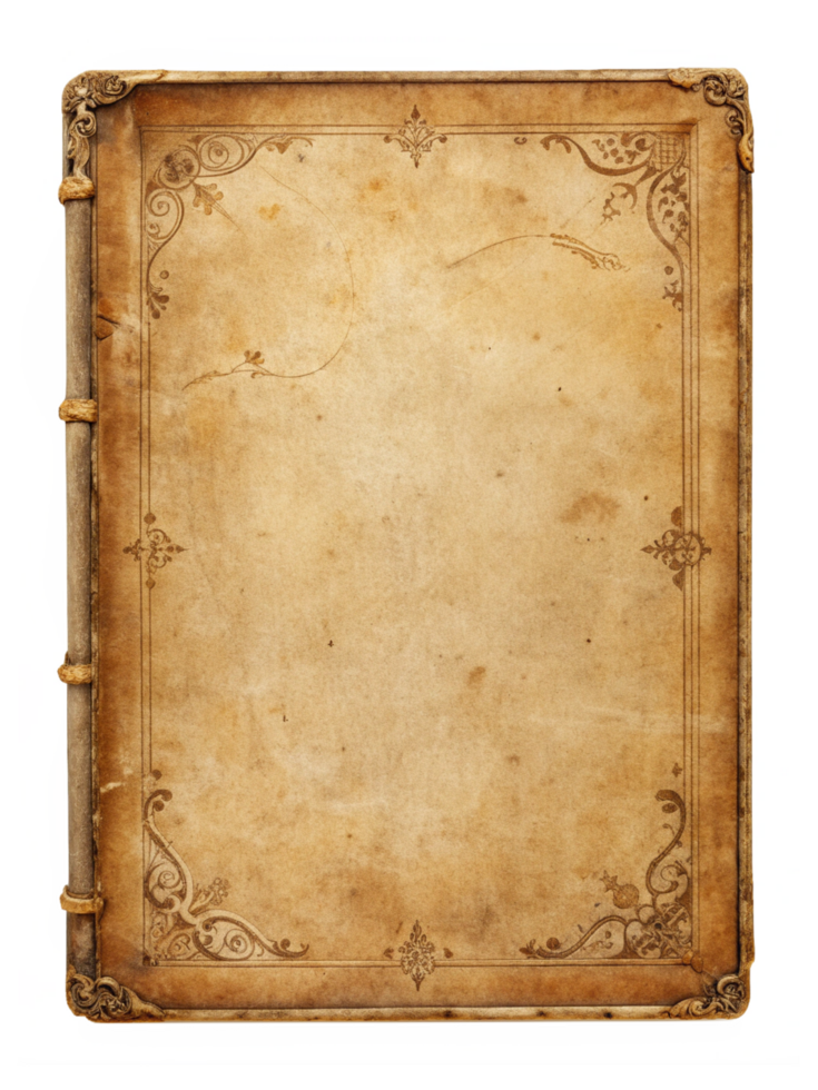 The Ancient Script Antique Book Sheet Art png