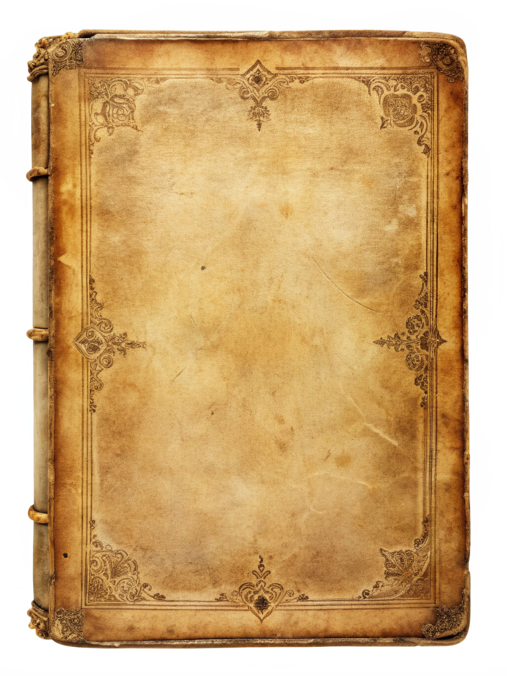 Aged Parchment Mysteries Antique Book Sheet Clip Art png