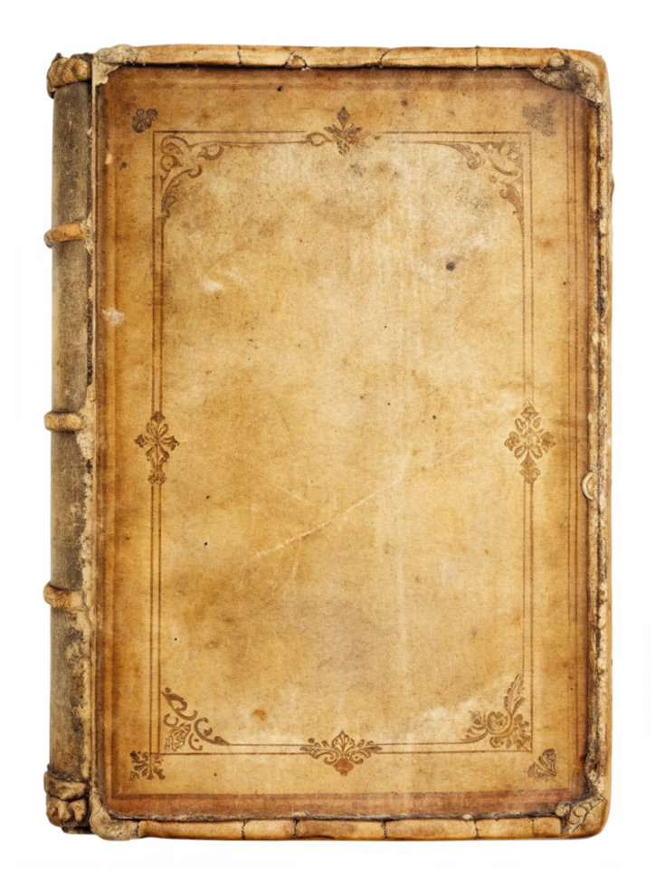 Aged by the Years Antique Book Sheet Design png