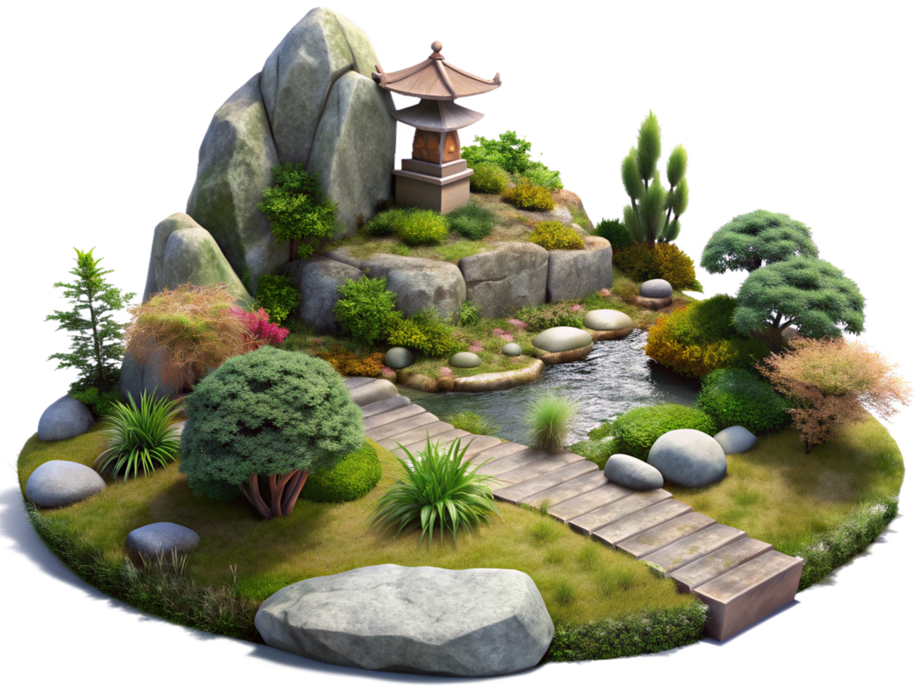 Peaceful Rock Garden Spaces png