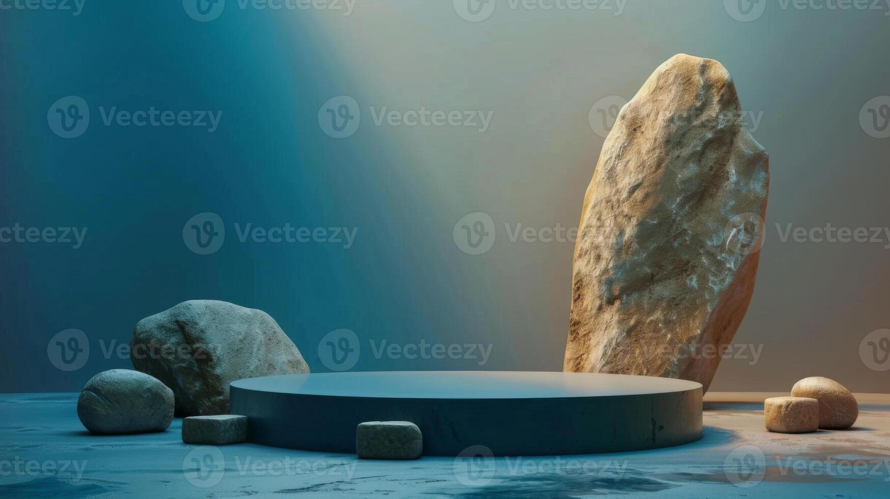 Rocks and Stones Podium for Modern Award Ceremony photo