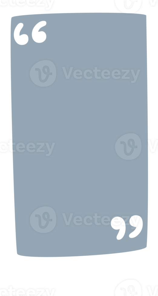 Hand draw doodle speech bubble balloon with quotation marks, icon sticker memo keyword planner text box banner png