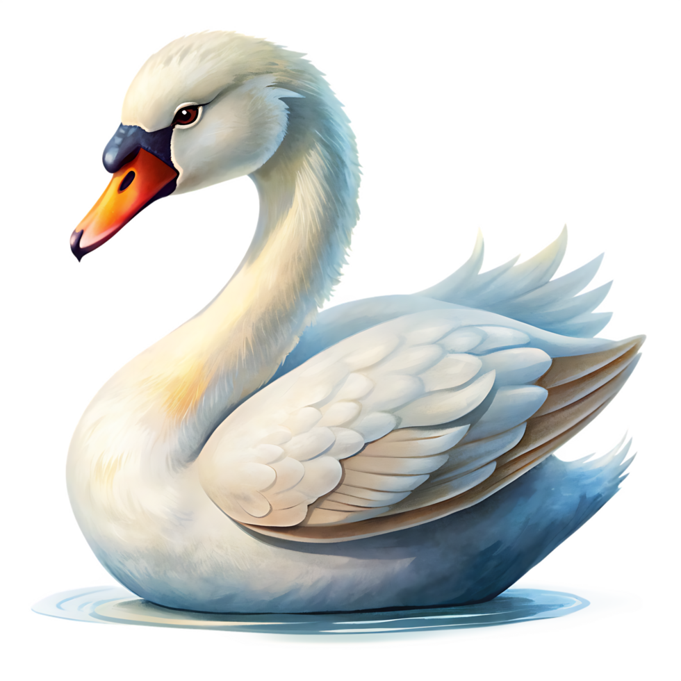 swan isolated on transparent background png