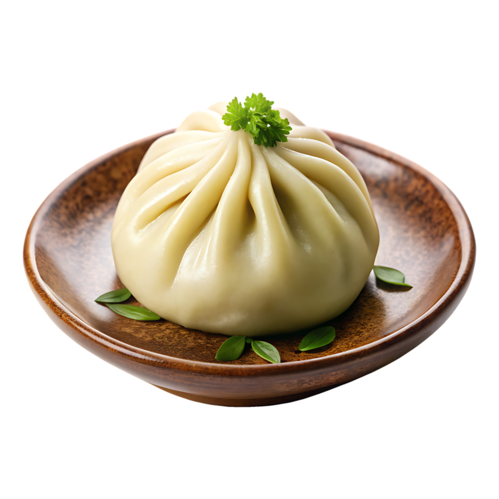 Baozi dumplings isolated on transparent background png