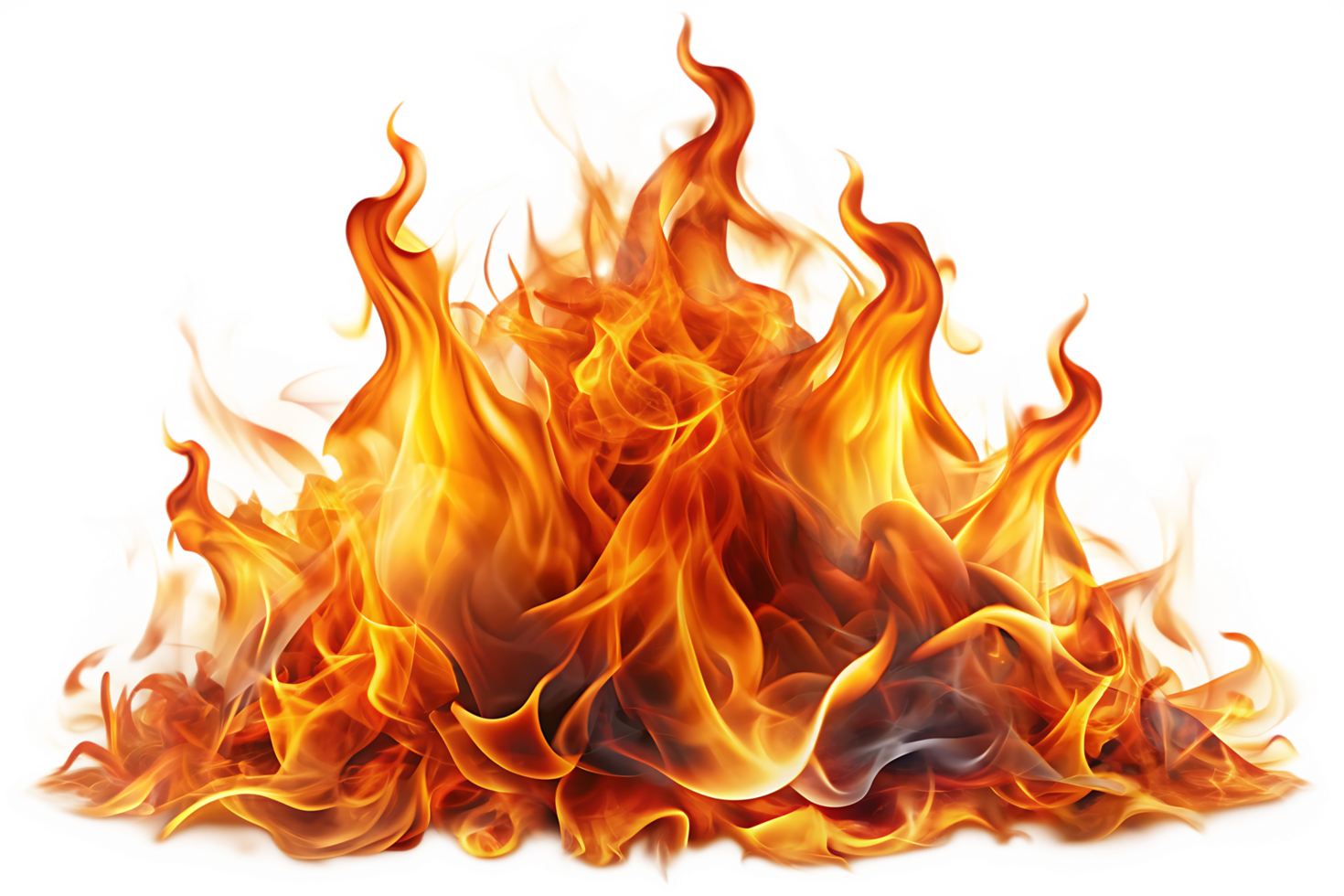 fire flames on a transparent background png