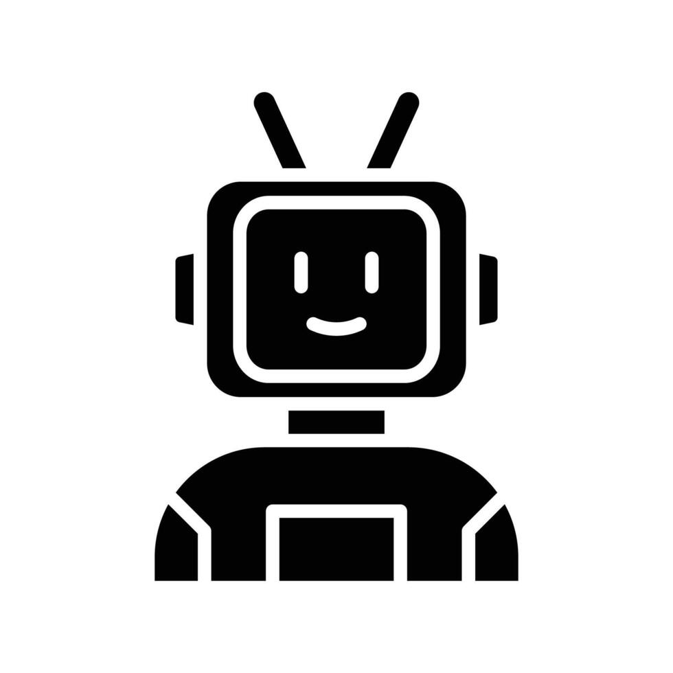 artificial intelligence solid icon design good for web or mobile app vector