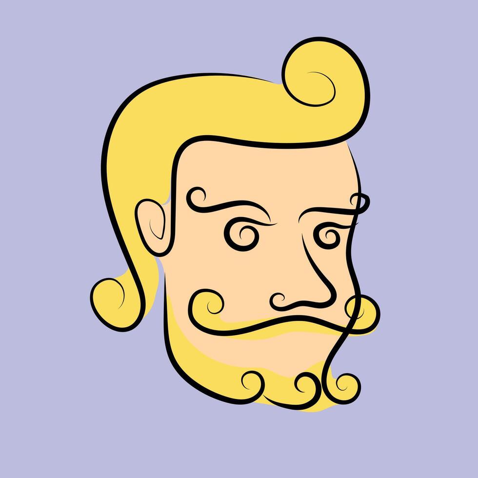 Bearded Gentleman Logo vector