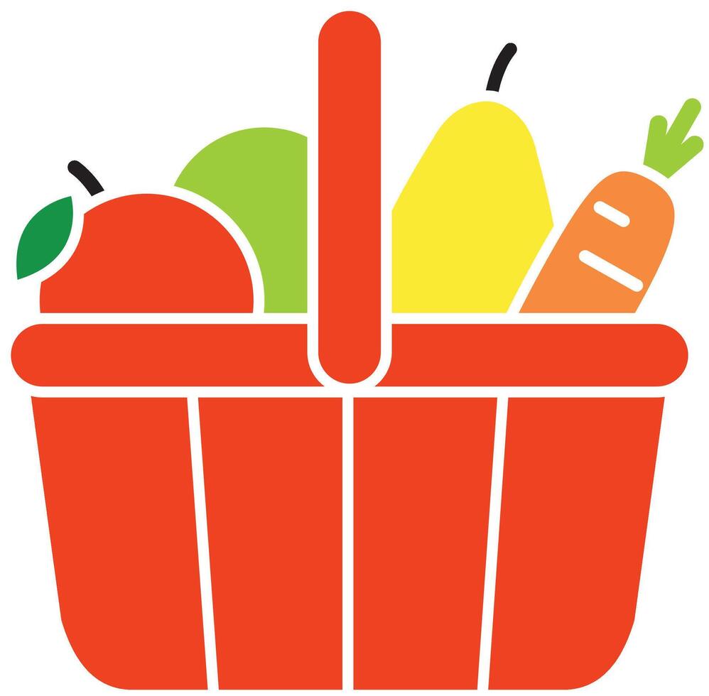 vegetable icon in modern style for website mobile logo app UI design vector