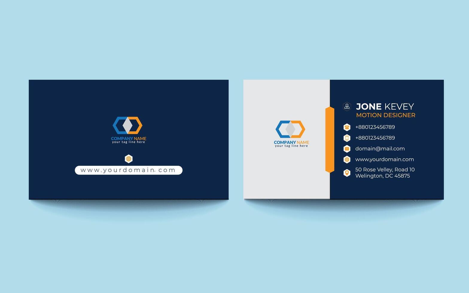 Professional Business Card Design vector
