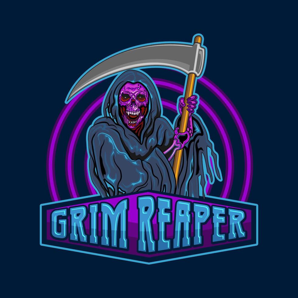 Grim reaper logo vector