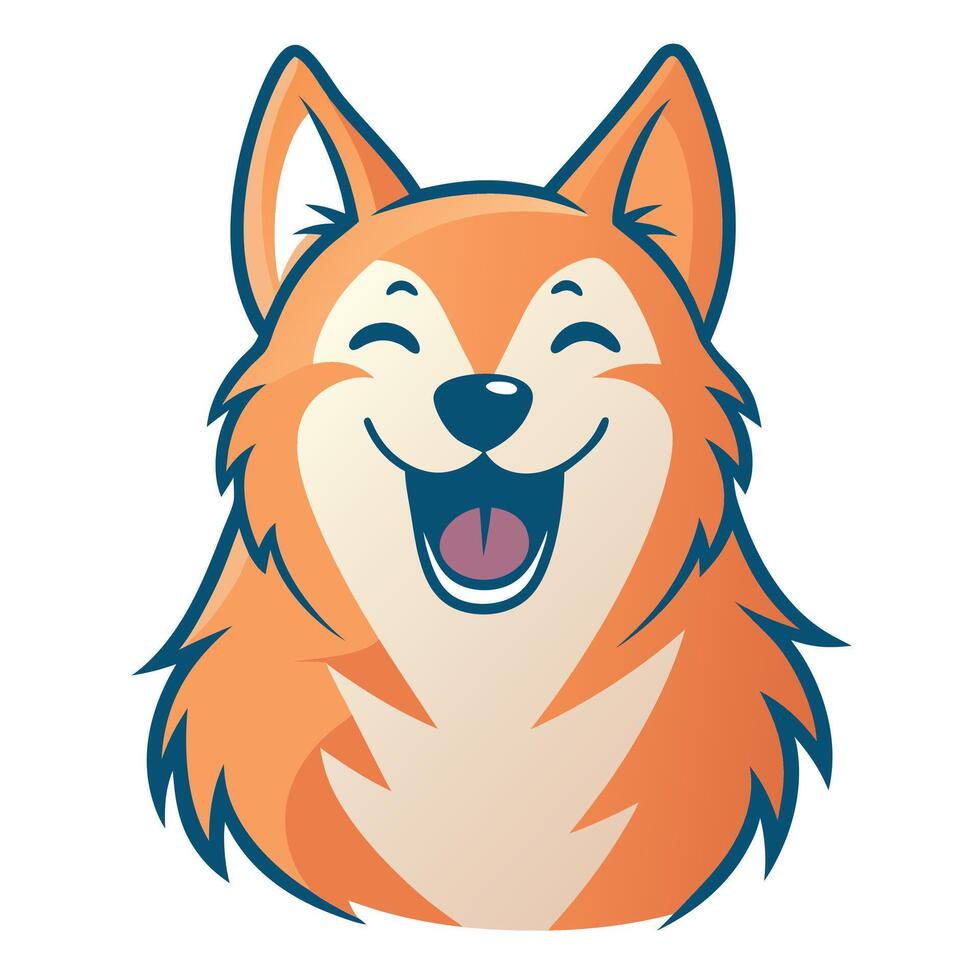 Dorkie dog screams kawaii vector