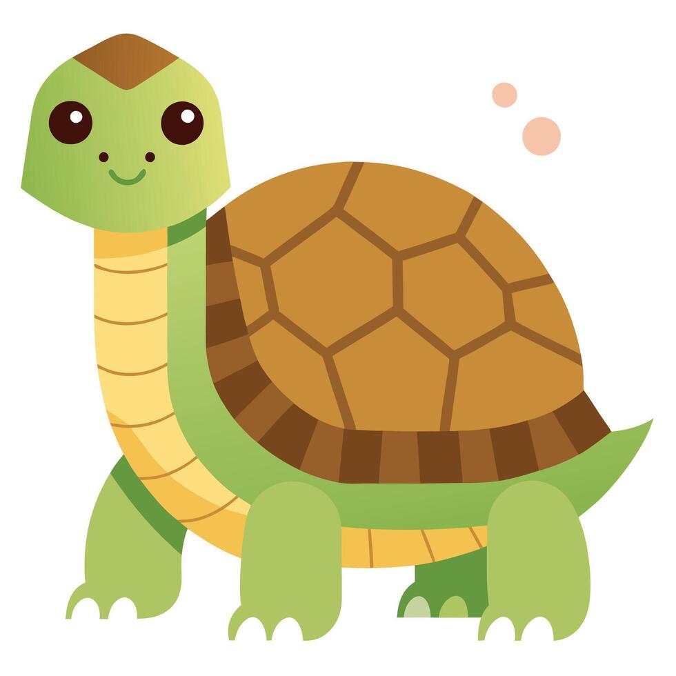 Desert Tortoise turtle play kawaii vector