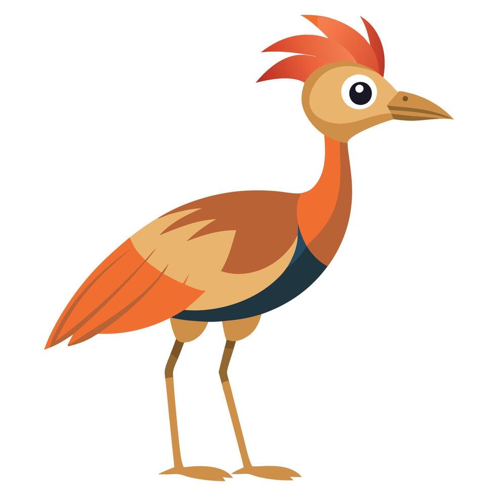 Dikkop bird screams kawaii vector