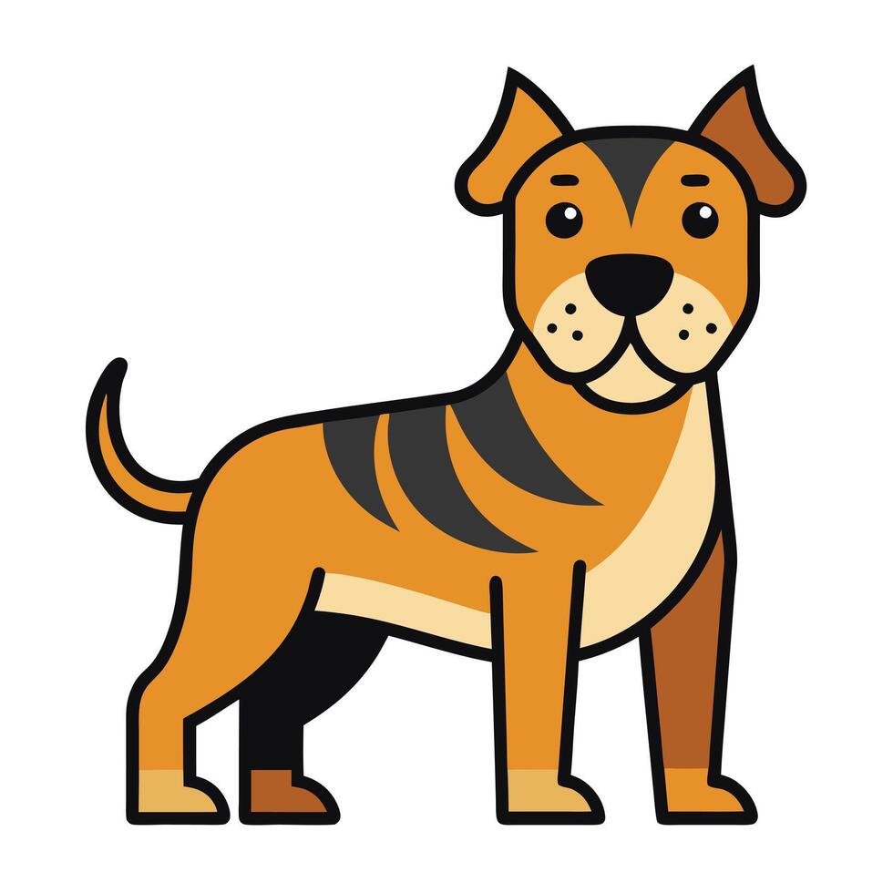 Doberman Pinscher dog flies kawaii vector