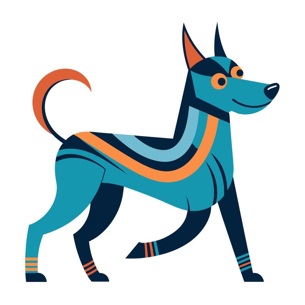Daniff dog play kawaii vector