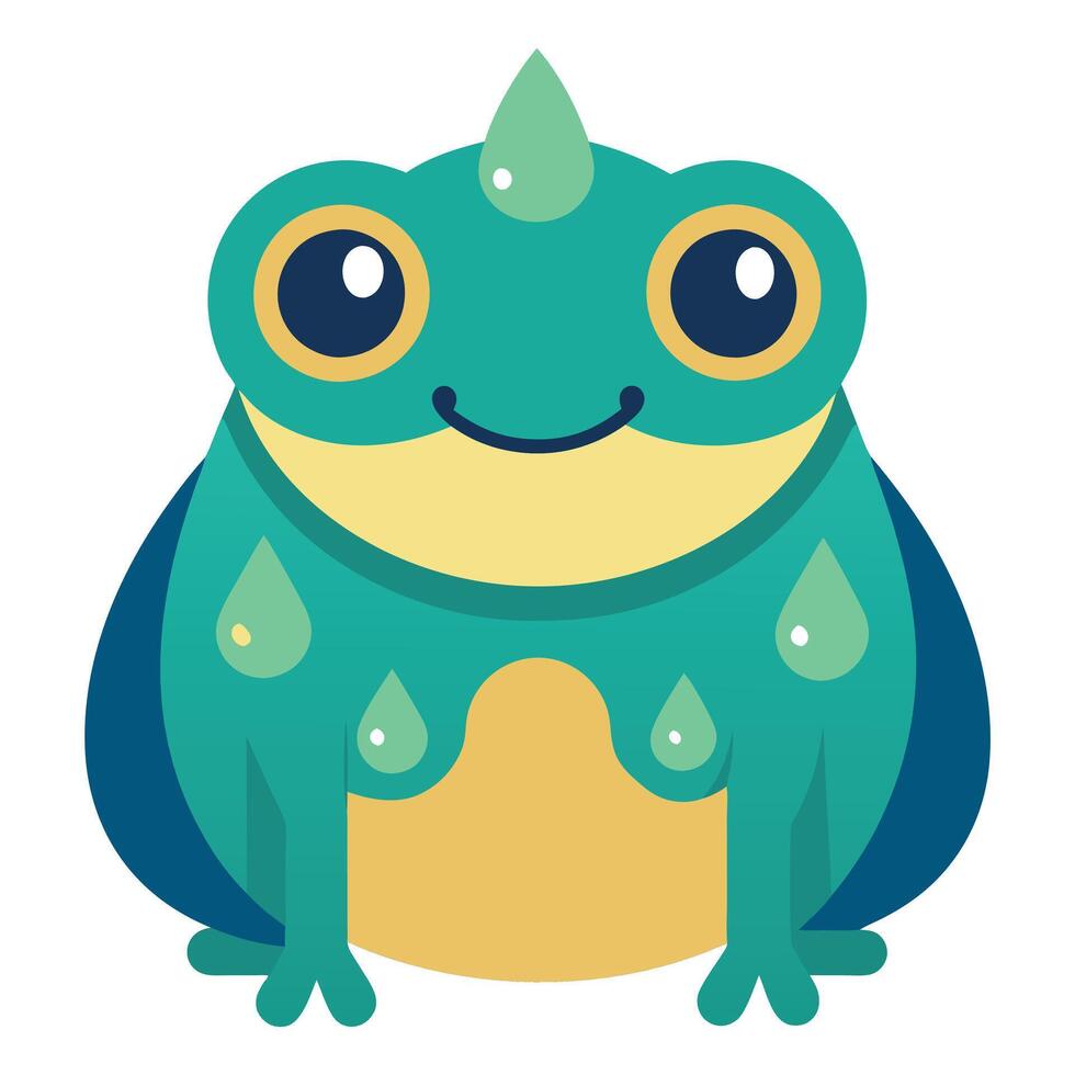 Desert Rain Frog goes kawaii vector