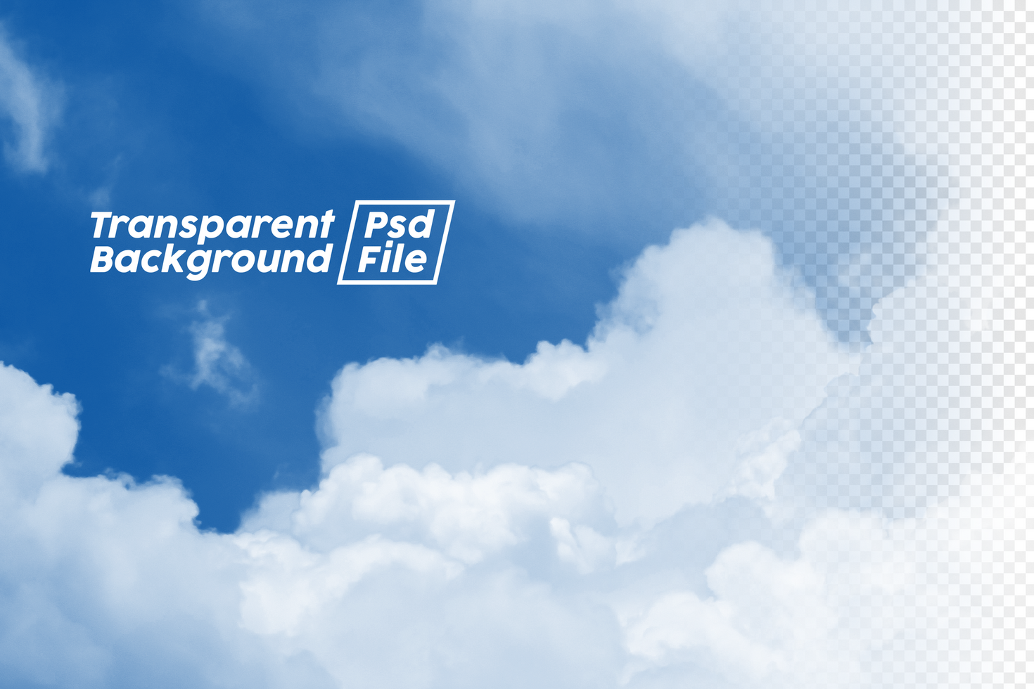 Cloud Transparent Background psd