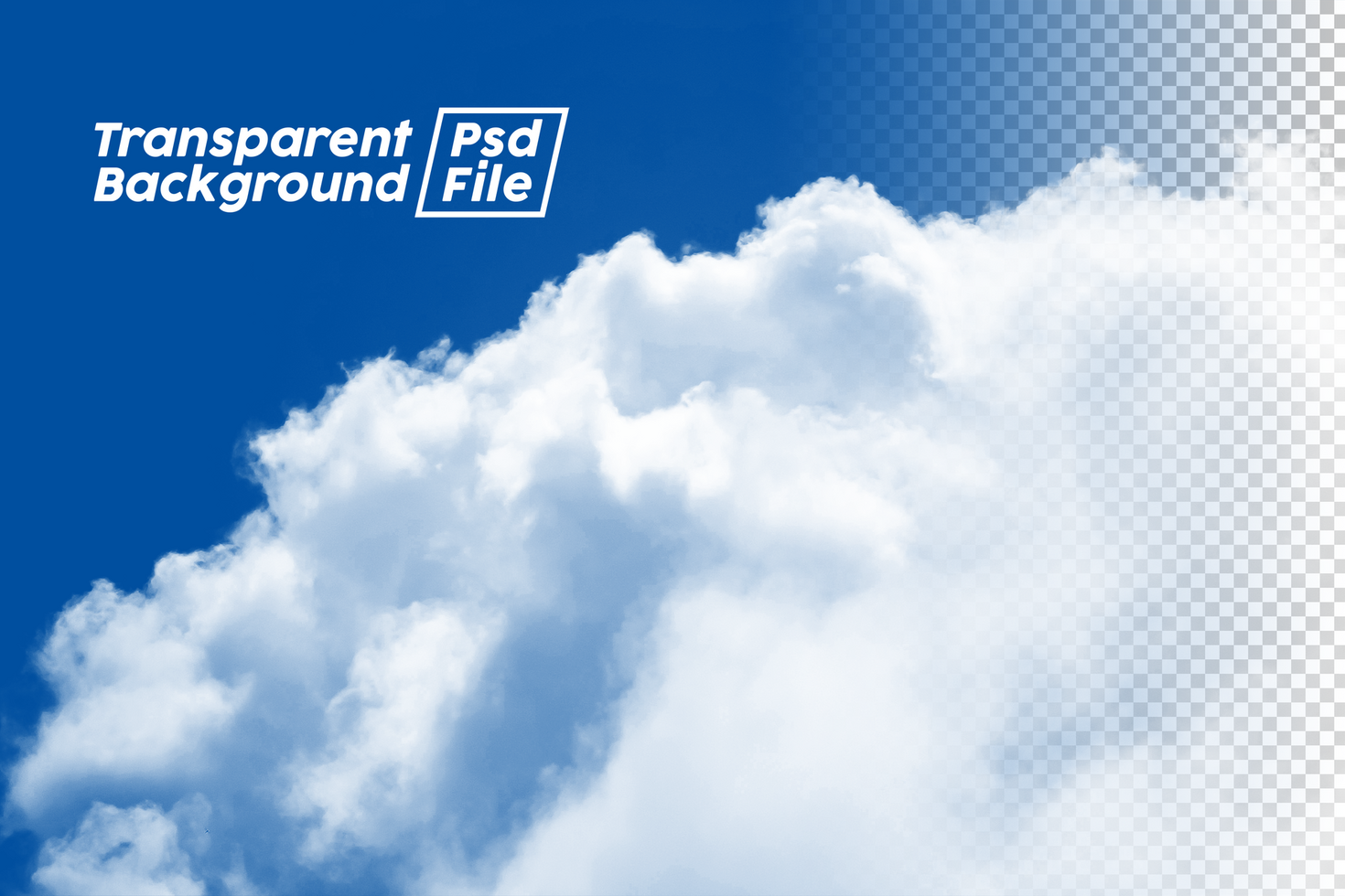 Cloud Transparent Background psd