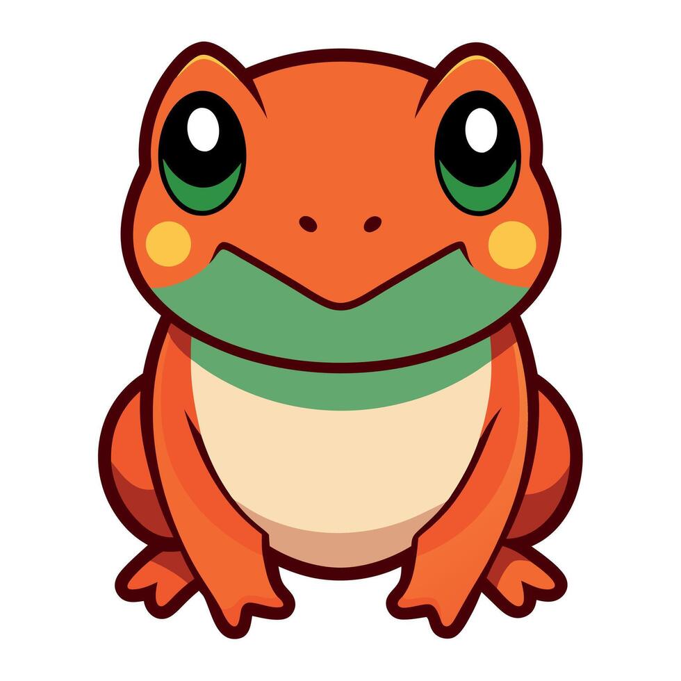 Darwins Frog looks kawaii vector