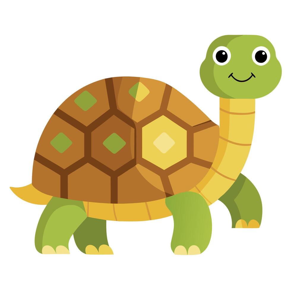 Desert Tortoise turtle screams kawaii vector