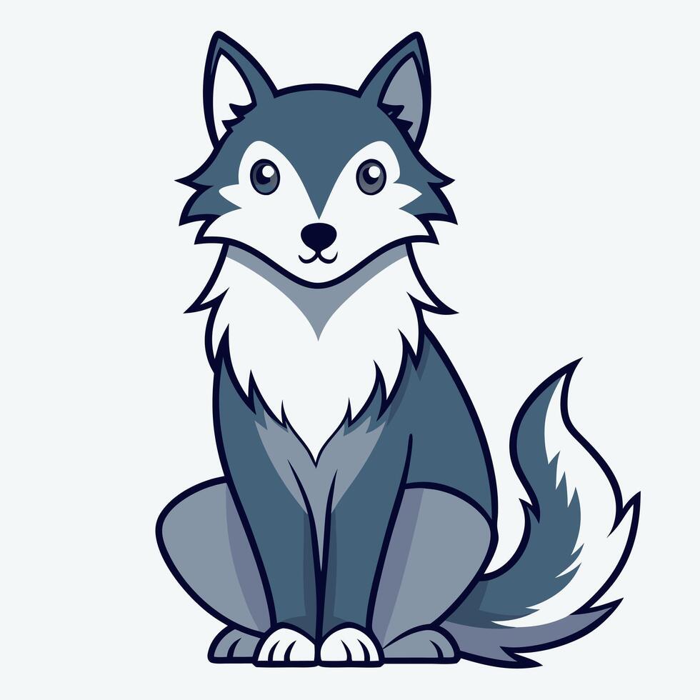 Dalmadoodle dog learns kawaii vector
