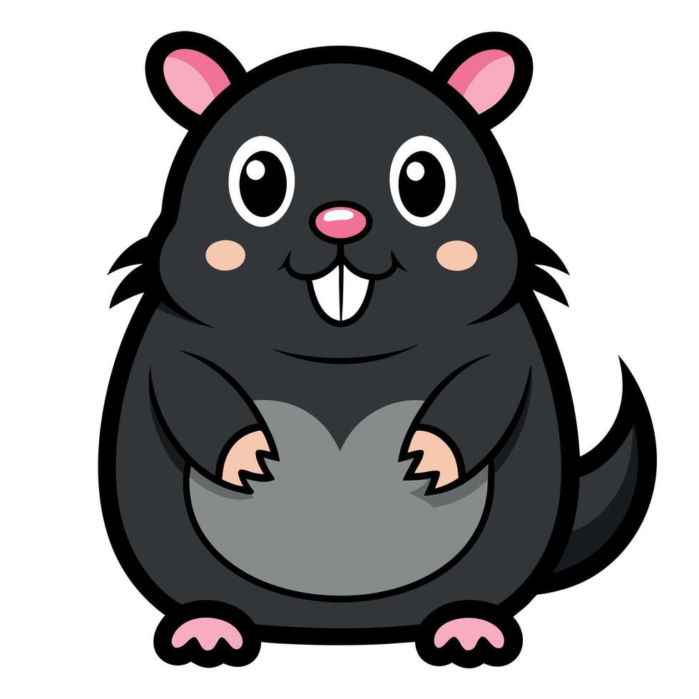 De Winton Mole play kawaii vector