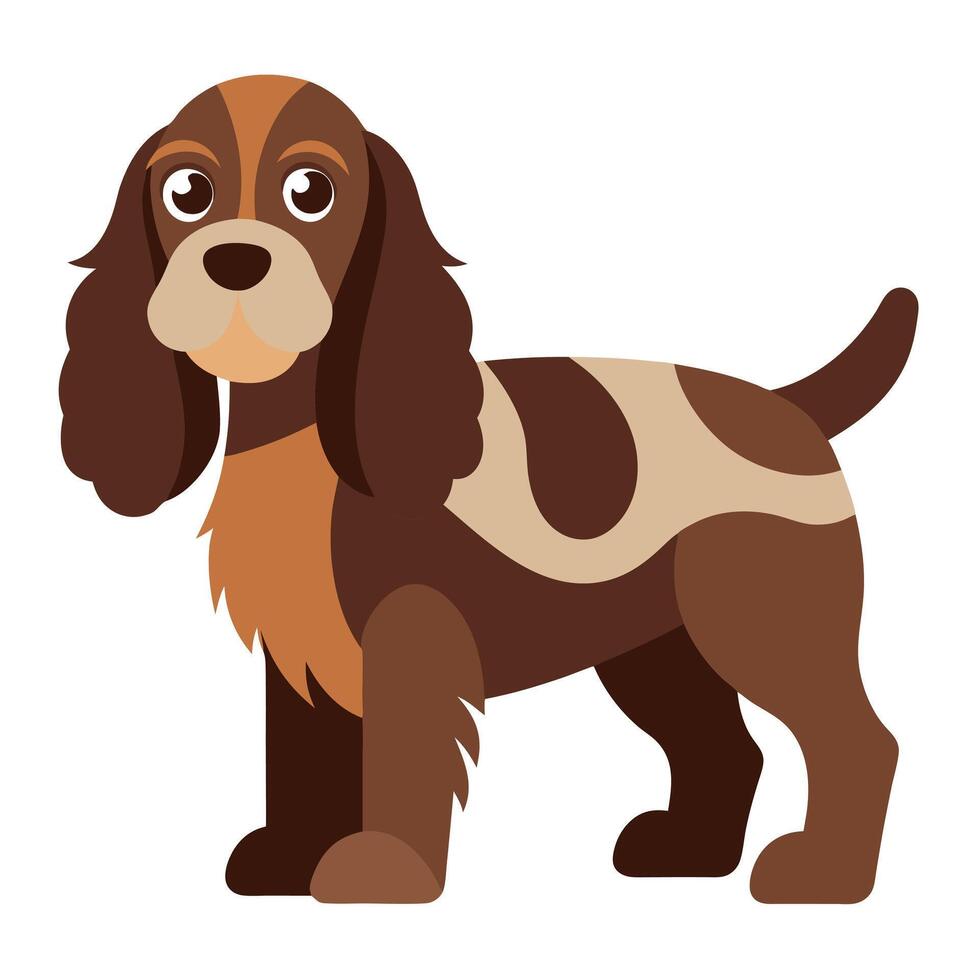 Daug dog looks kawaii vector
