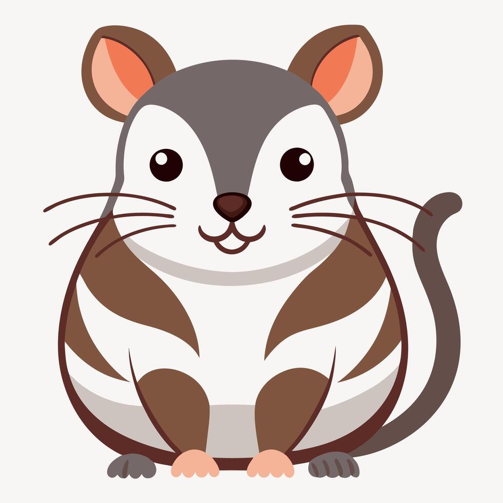 Dassie Rat mouse stay kawaii vector