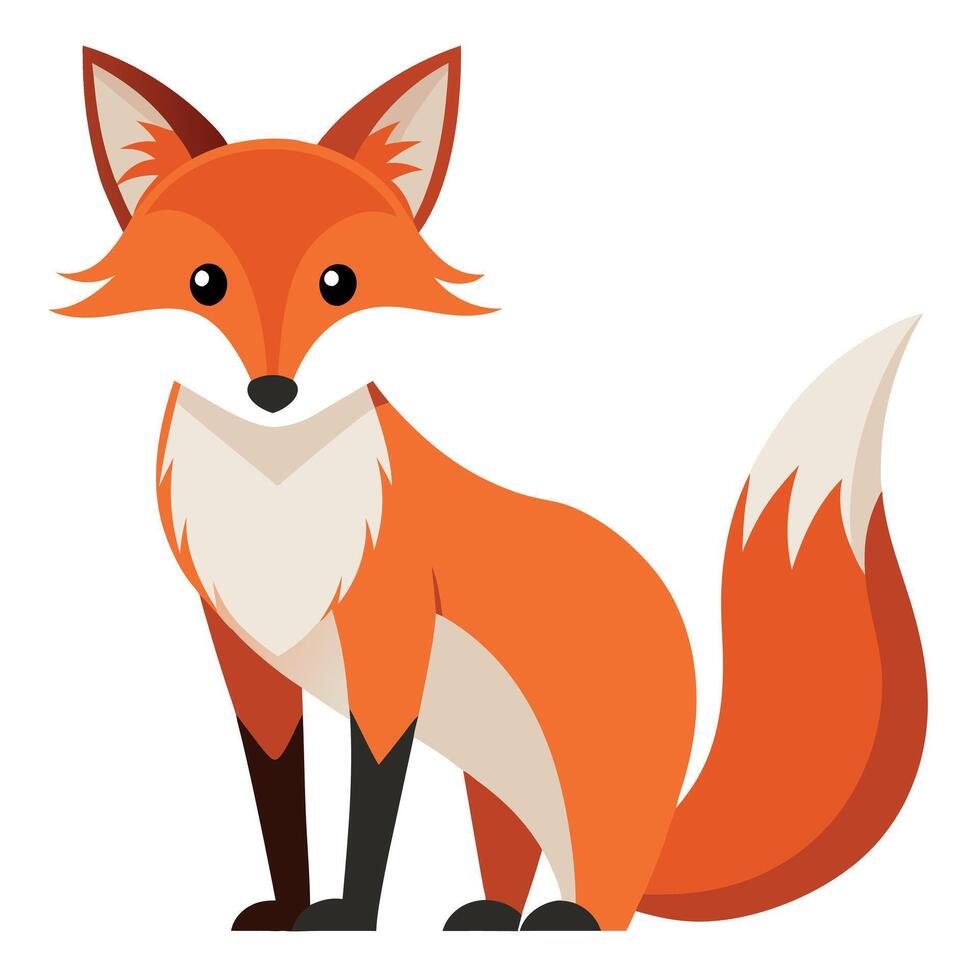 Darwins Fox knocks kawaii vector