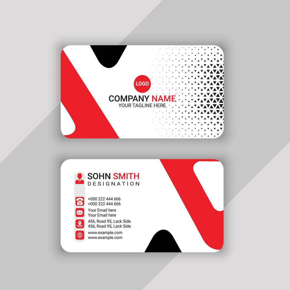 professional business card template design vector