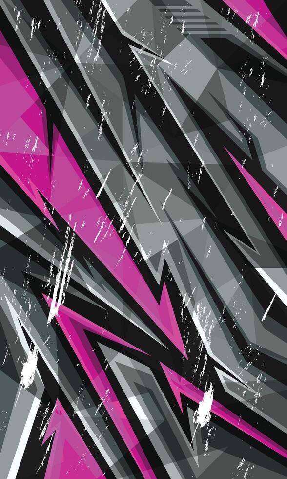 Abstract design sublimation print sports jersey fabric vector