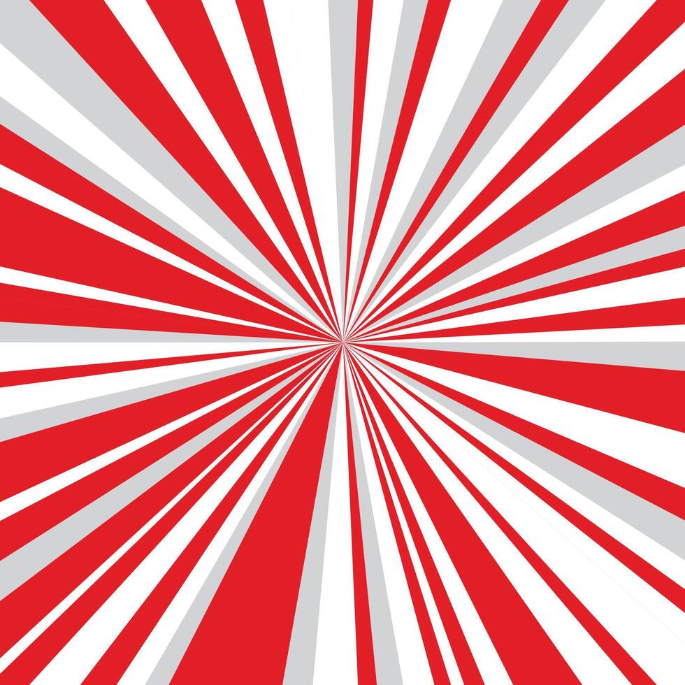 Abstract radial stripes rays retro background vector