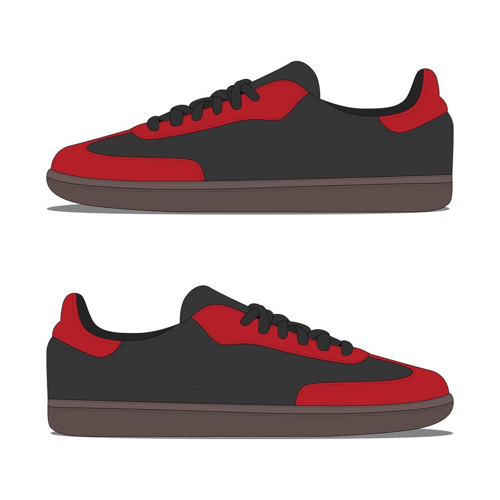 Casual men's sneakers mockup vector