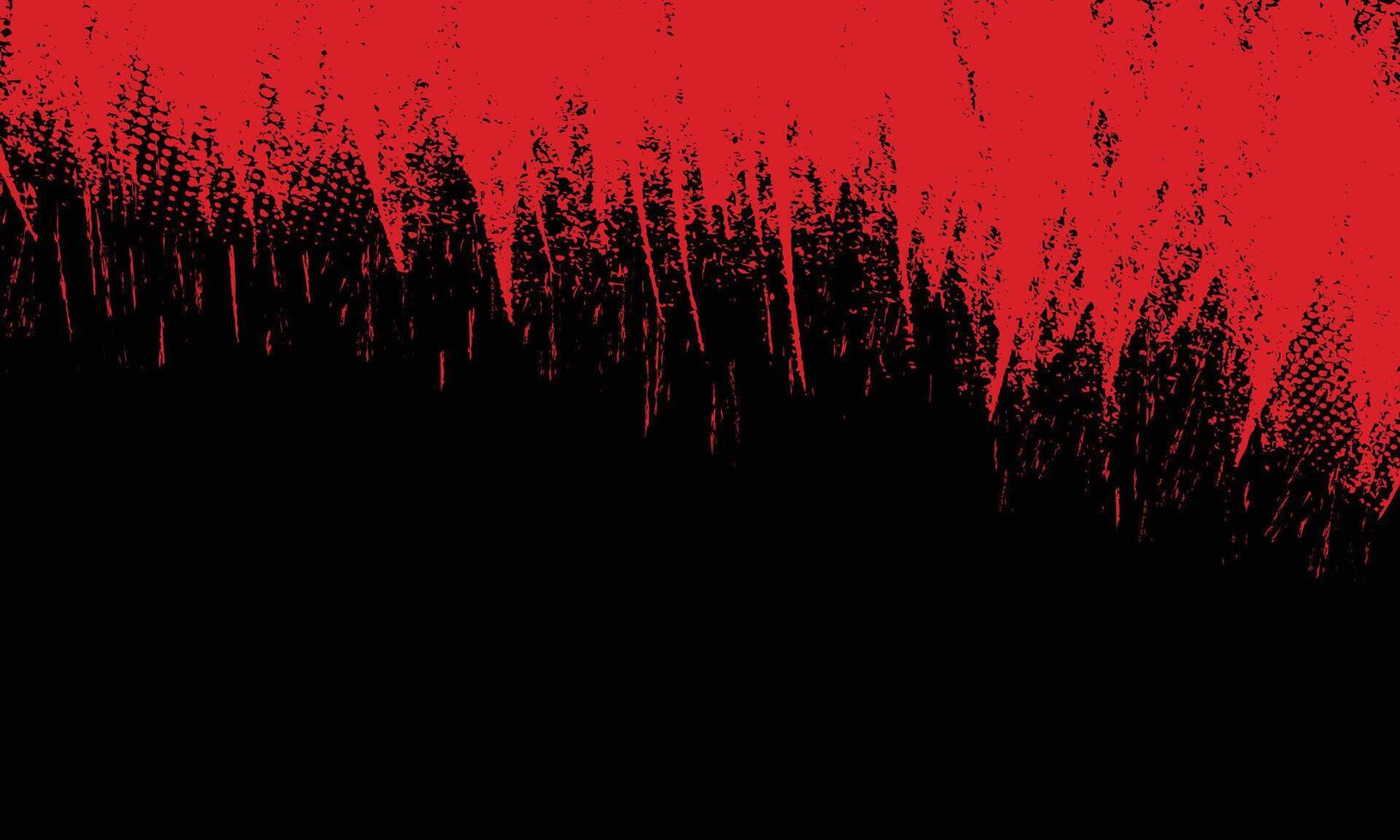 Abstract grunge red paint spill background. Blood spill on black background vector