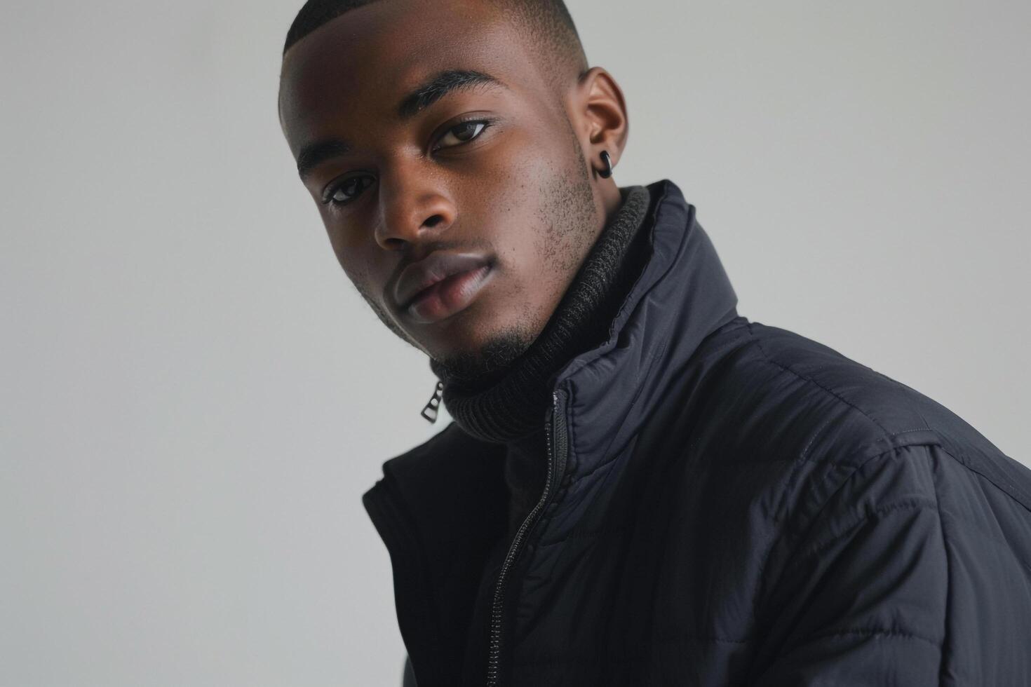 Trendy Arctic White Lightweight Jacket on a male model featured in a relaxed lifestyle setting showcasing contemporary and versatile Males fashion choices photo