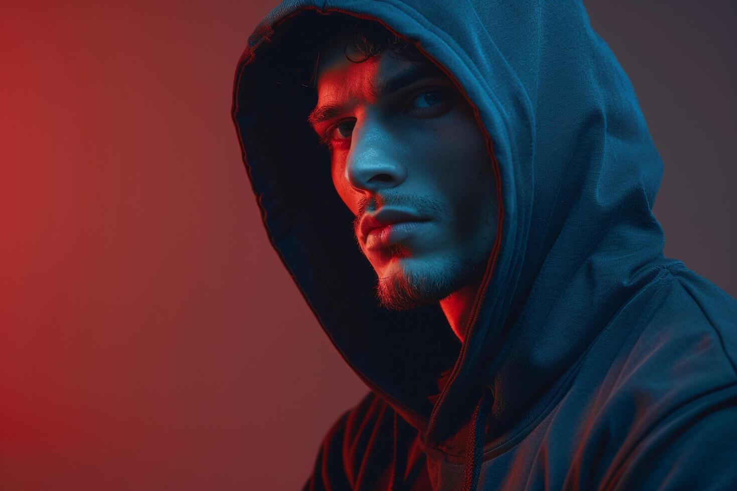 Casual Hoodie in Dark Grey worn by a stylish male model set against a chic lifestyle backdrop focusing on comfortable and contemporary Males fashion photo