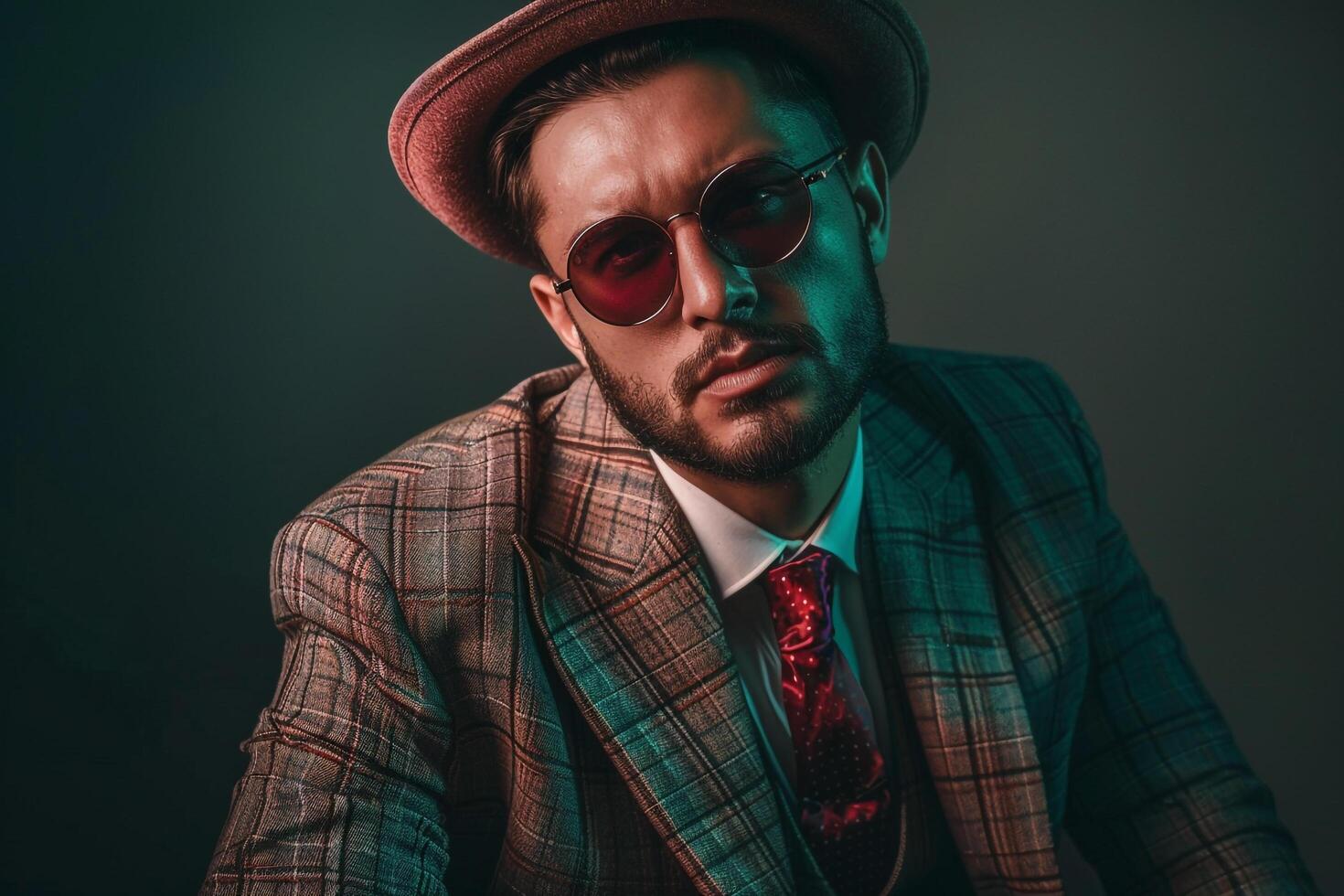 Classic Lifestyle portrait of Male in Vintage Suit Timeless Fashion with a Stylish Modern Look photo