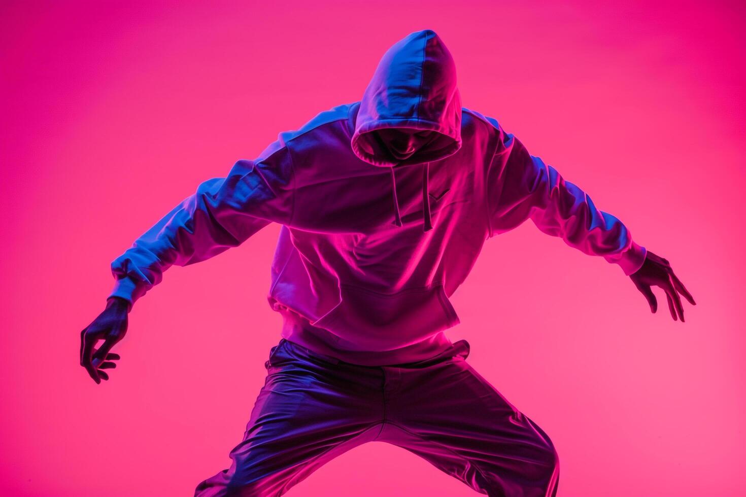 Hoodiemale dress withNeon pink Lifestyle Malepeople portrait Fashion Males background photo
