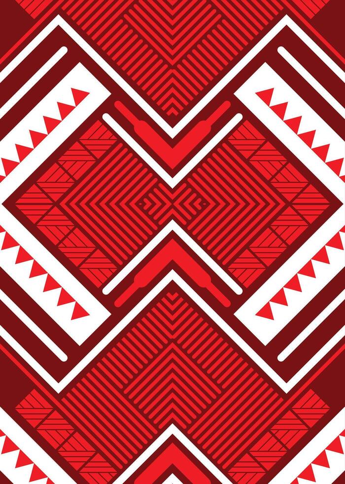 red abstract line pattetrn seamless background vector